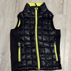 Free Country Black and Neon Yellow Puffer Vest